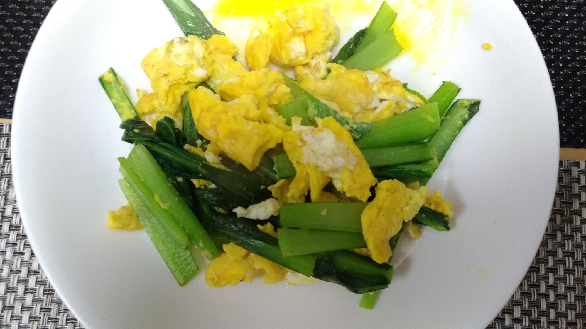小松菜with egg　春の彩り炒め