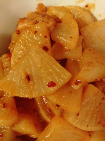 ご飯がすすむ！大根と鶏肉のピリ辛煮