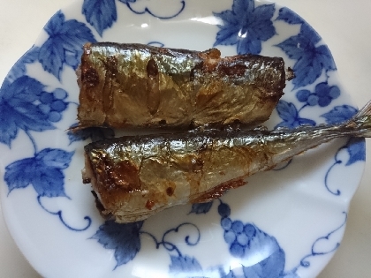 塩麹で焼き秋刀魚