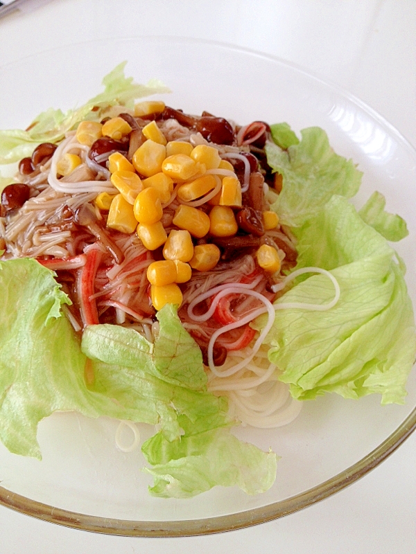 なめこあんかけ素麺