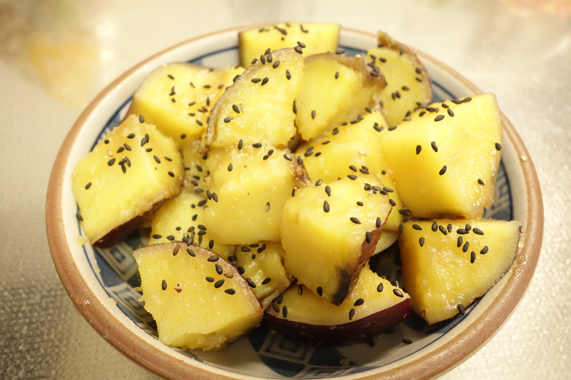 さつまいものハチミツレモン煮