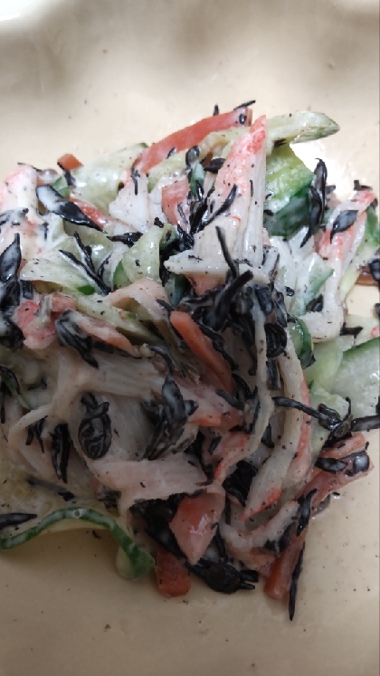 栄養満点♡あと引く美味しさ♡ひじきの和風マヨサラダ