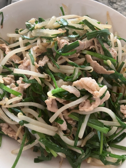 にんにく醤油！スタミナ豚もやし炒め