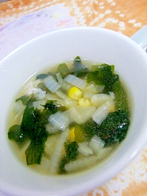節約レシピ☆残り野菜でコンソメスープ