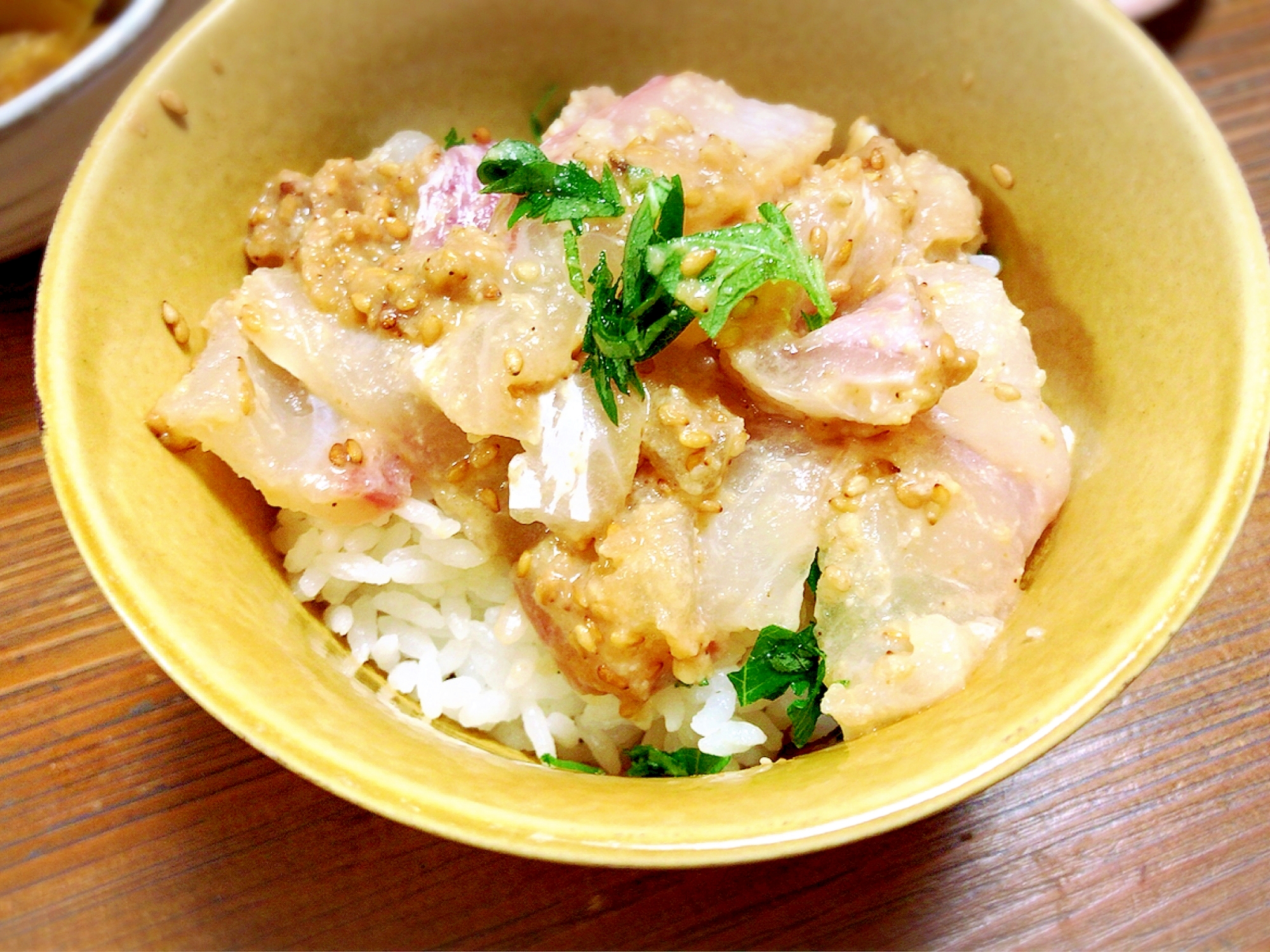 鯛の☆ゴマ味噌漬け丼