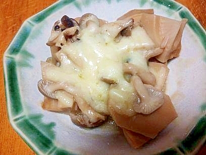 筍の煮物　リメイク　チーズ蒸し