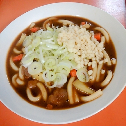 カレーうどん♩(レトルトカレーで簡単美味)