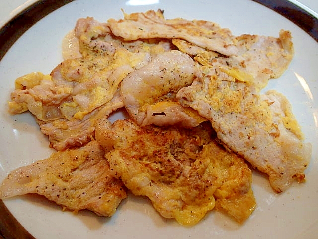 お弁当に　❤豚肉の卵つけ焼き❤