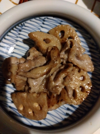 豚肉と蓮根と舞茸の豆乳炒め^_^