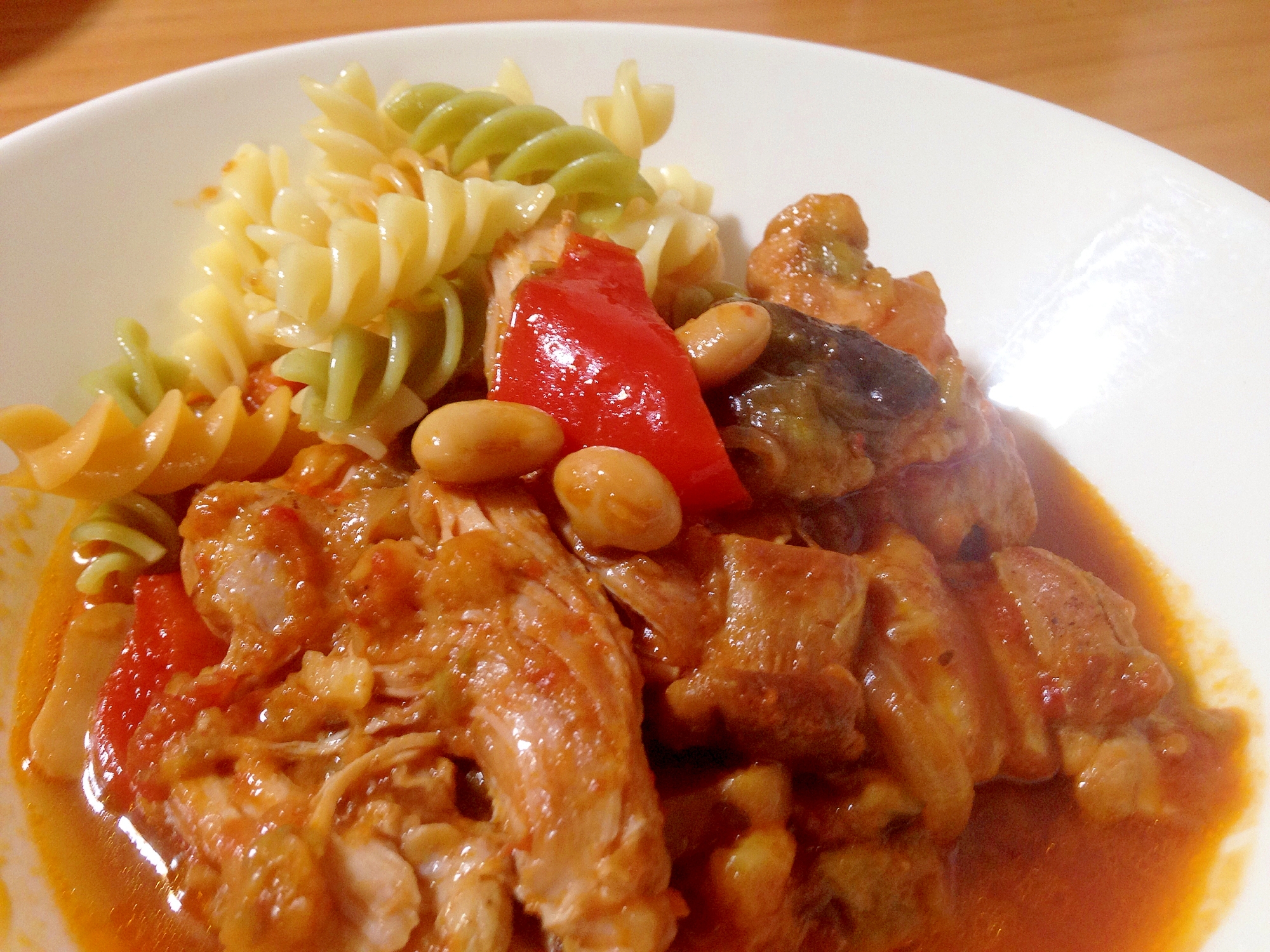 野菜たっぷり！鶏肉のトマト煮込み