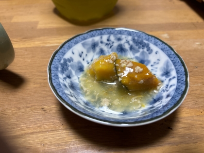 作り置き鶏そぼろとホクホクかぼちゃの☆あんかけ煮