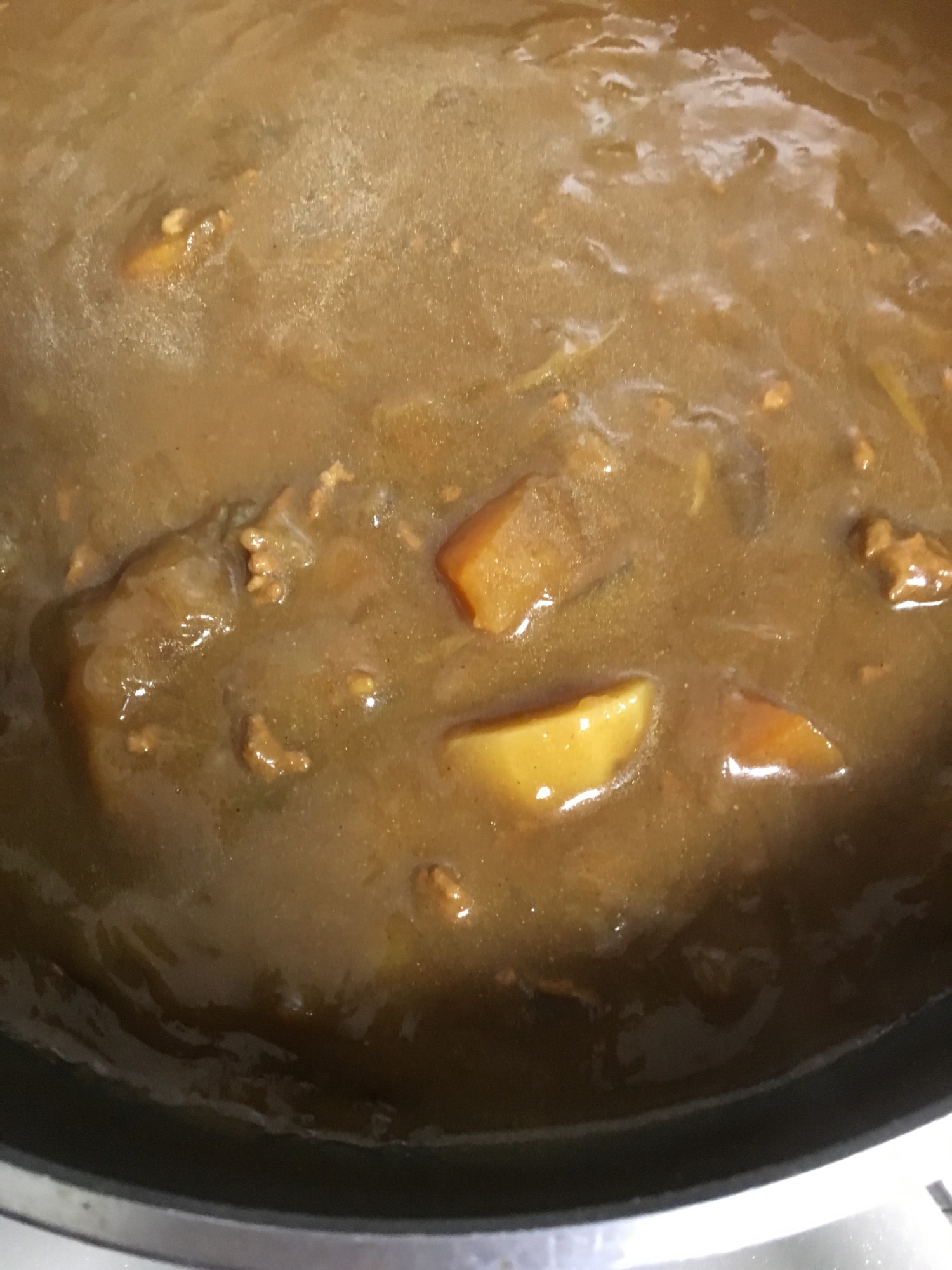 合挽き肉カレー