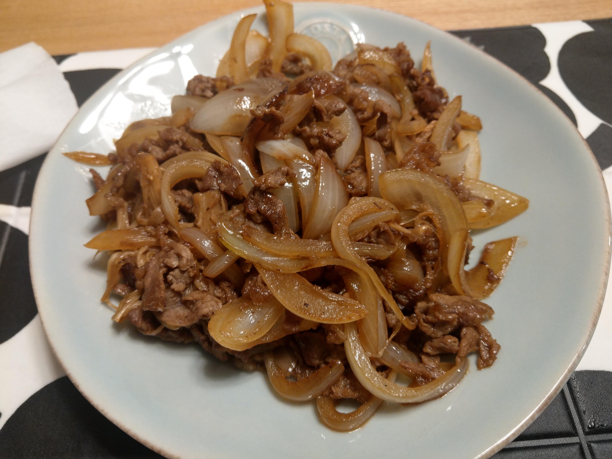 ごはんがススム!牛こまの甘辛炒め お弁当にも♪