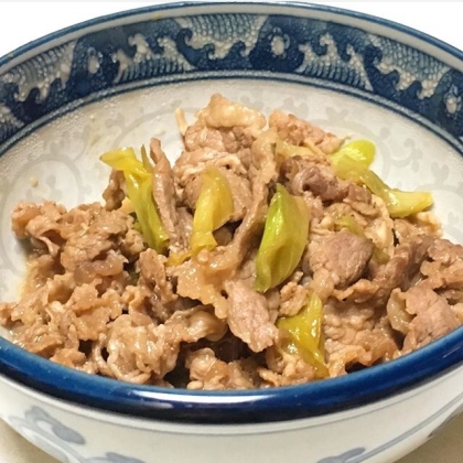 うどんやどんぶりに‼︎使い回し牛肉煮♪