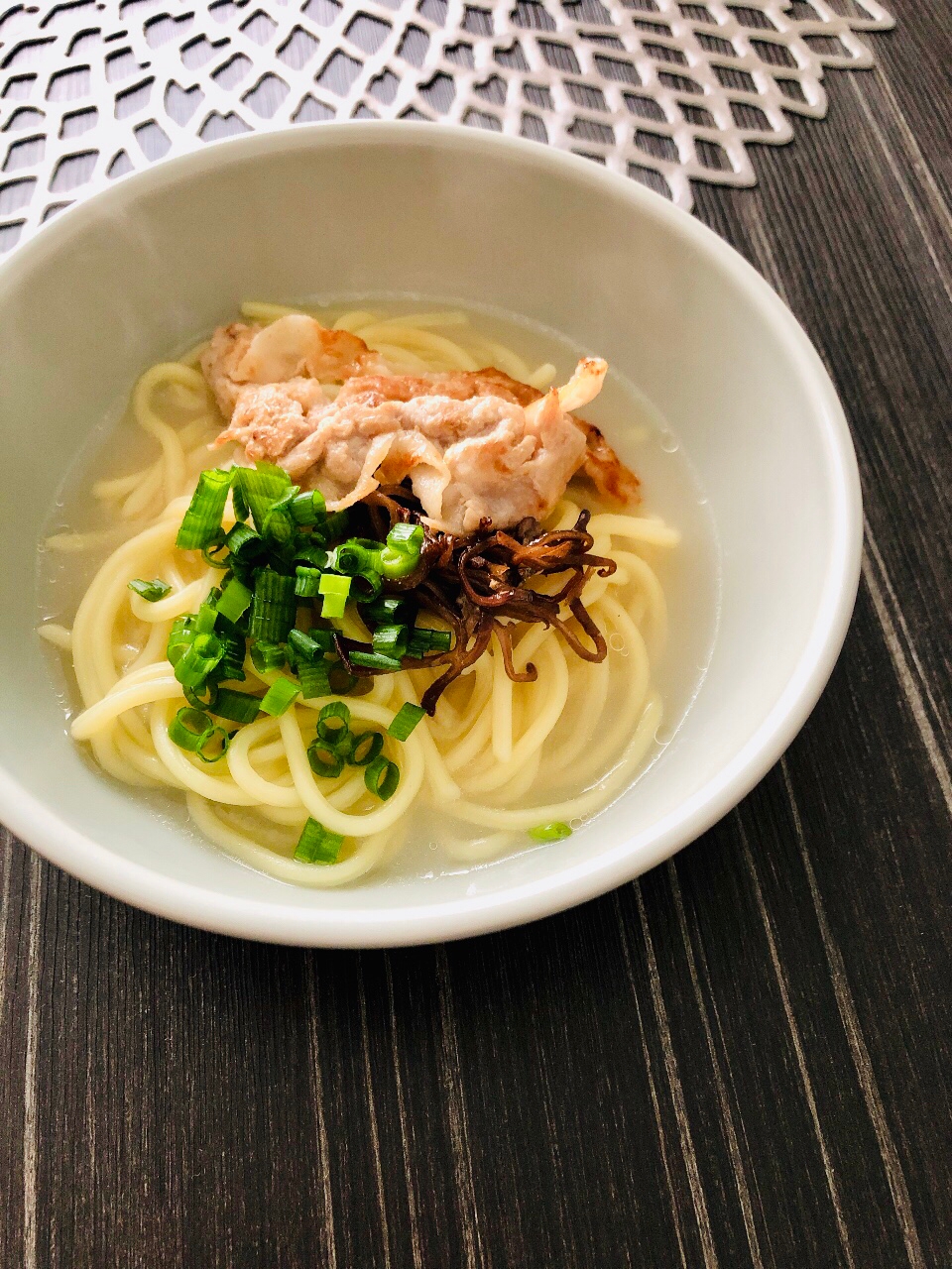 焼きそば麺で★おうちとんこつラーメン風