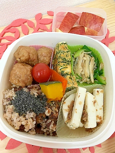 旦那サマ健康弁当☆皮なしシュウマイ弁当