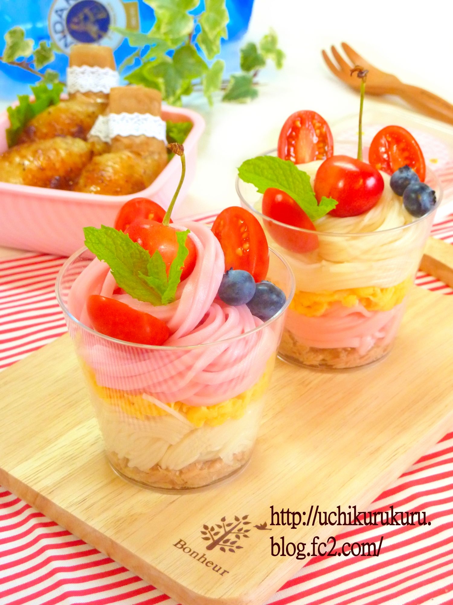 ★七夕パフェ素麺:*:・゚☆。:*パーティーにも♪