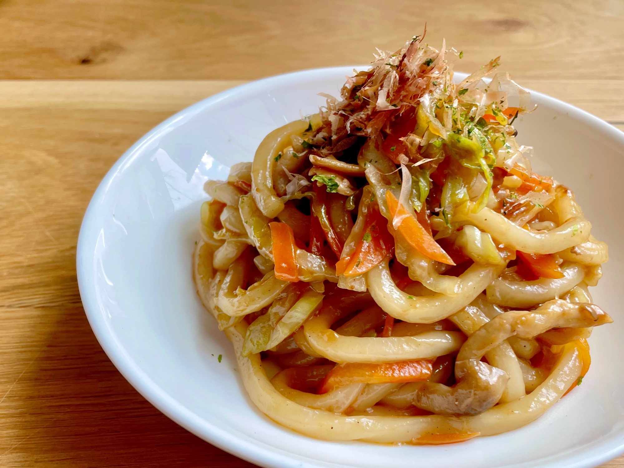 ランチに簡単焼きうどん