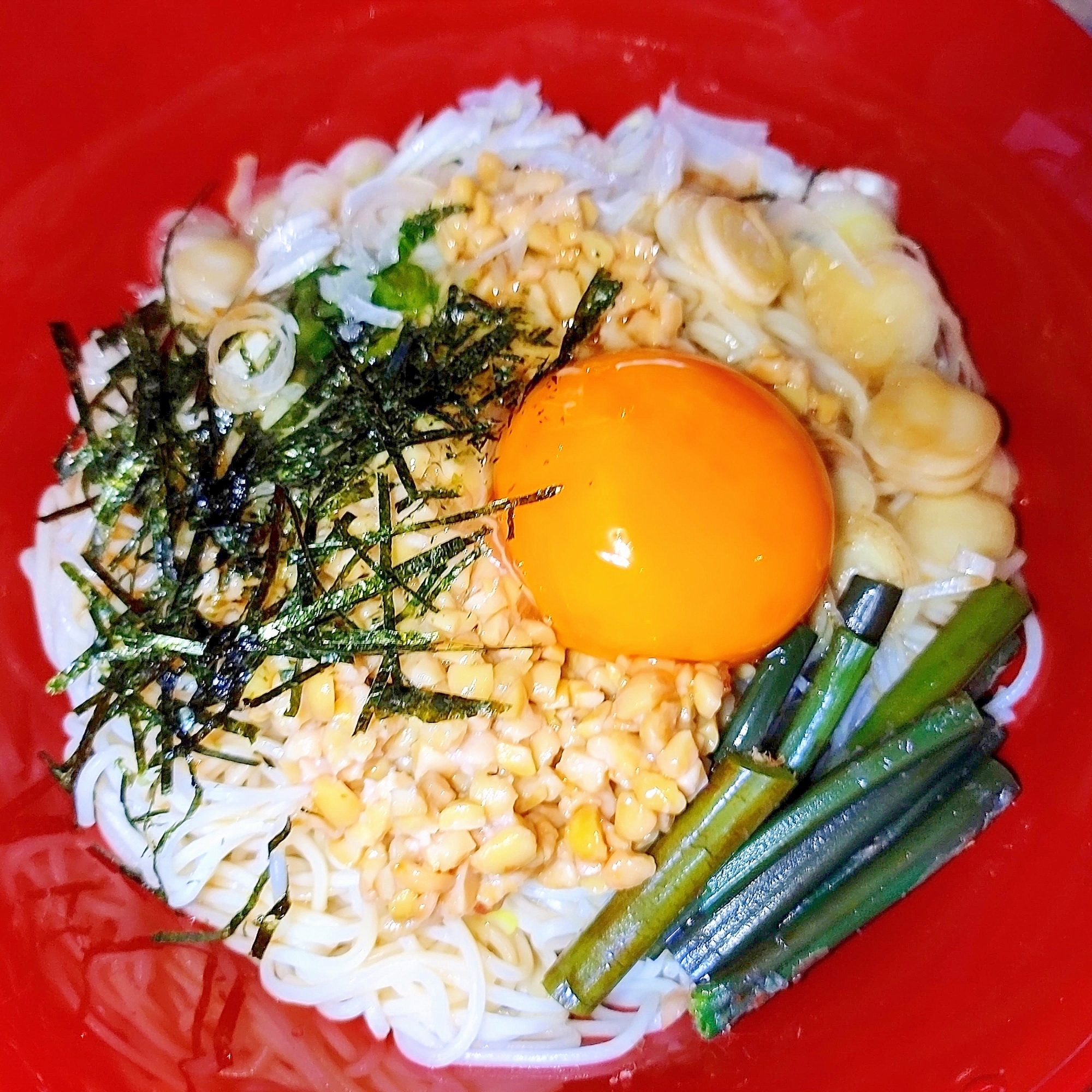 納豆卵☆麺