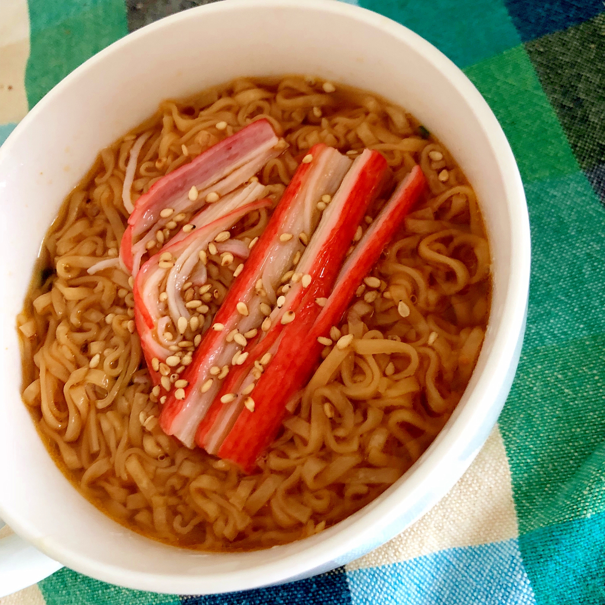 カニカマのピリ辛ラーメン☆彡