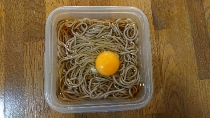 電子レンジで簡単★面倒くさがりの月見そば