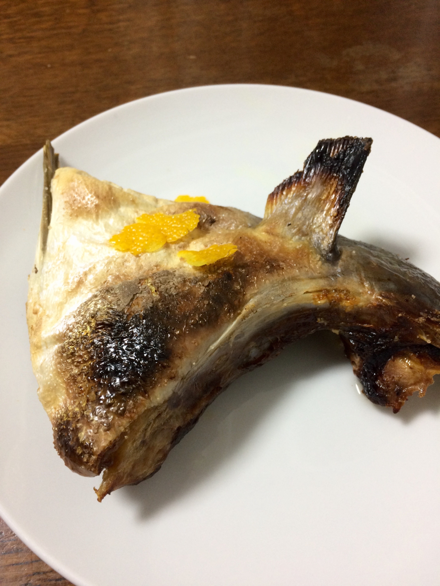 ブリカマの塩焼き 柚子風味 レシピ 作り方 By けけり 楽天レシピ