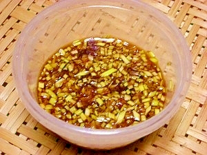 島ラッキョウの葉の醤油漬け