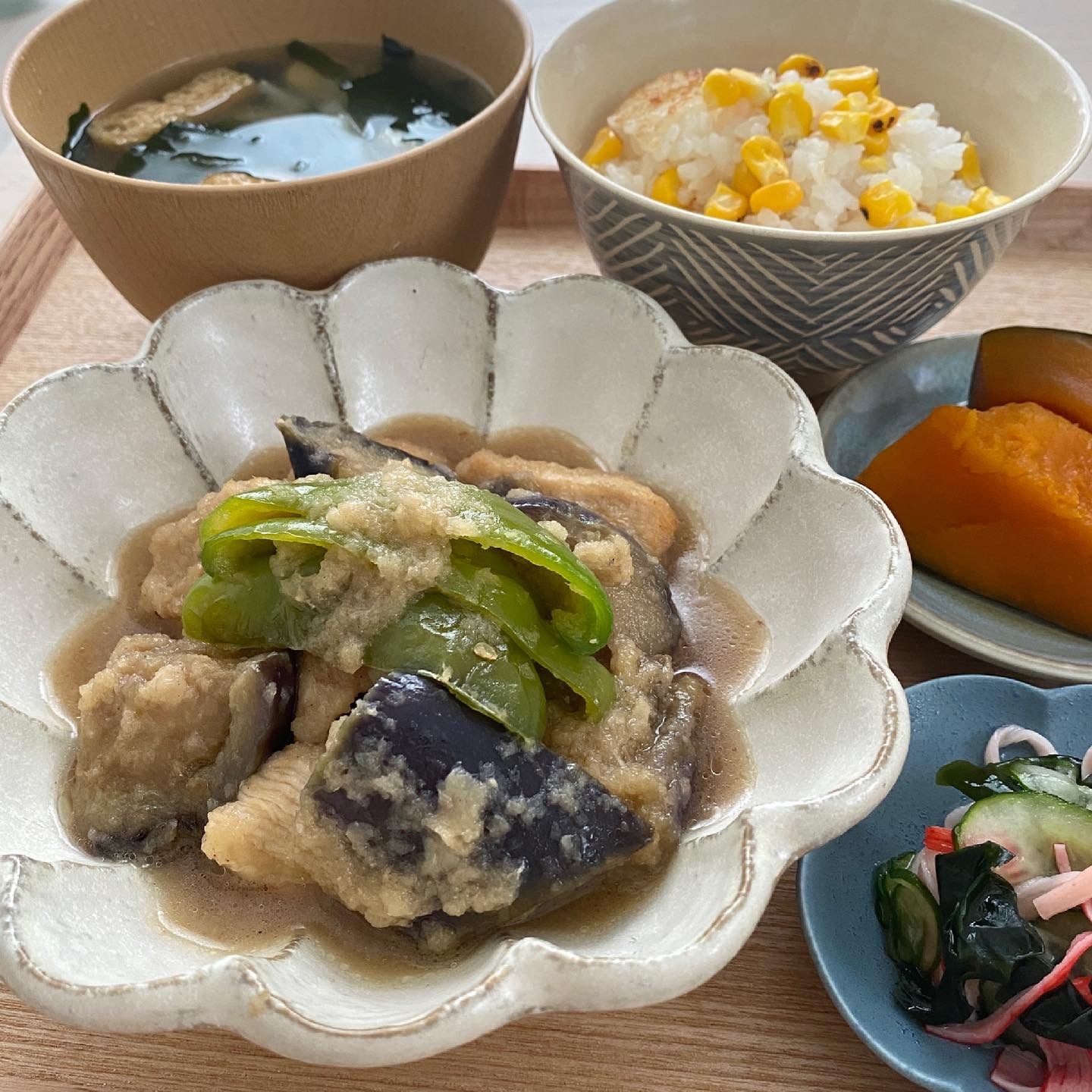 鶏肉と茄子のみぞれ煮