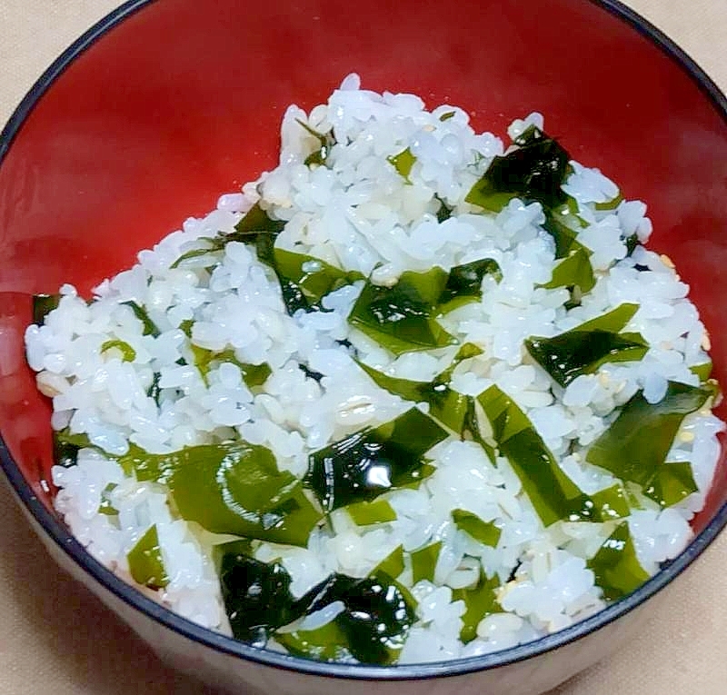 塩蔵ワカメで作るワカメご飯