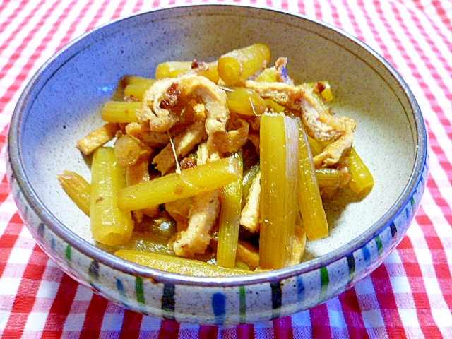 母の味☆ふきと油揚げの炒め煮