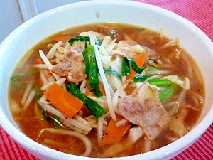 野菜たっぷりスタミナ味噌ラーメン