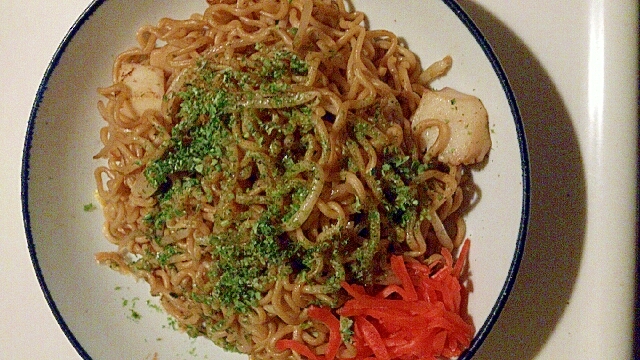 烏賊の入ったソース焼きそば