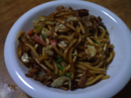 我が家の焼きうどん