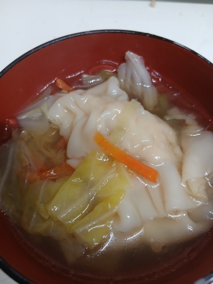 お家で簡単☆ワンタンスープ