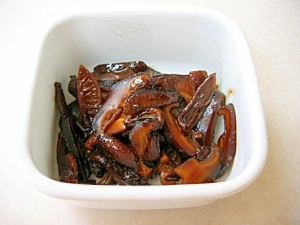 干ししいたけの佃煮 レシピ 作り方 By ぶるぶるらぶ 楽天レシピ