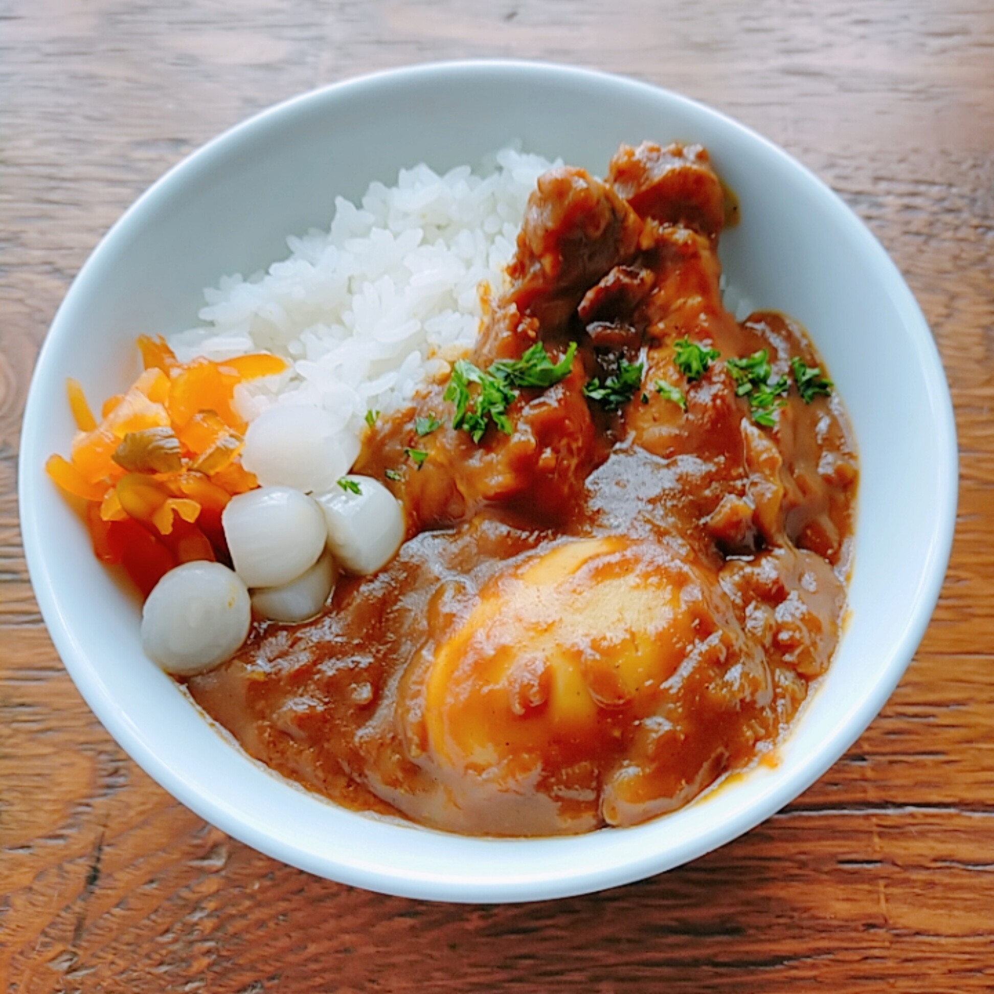 ☆骨付きチキンとタマゴのカレー☆