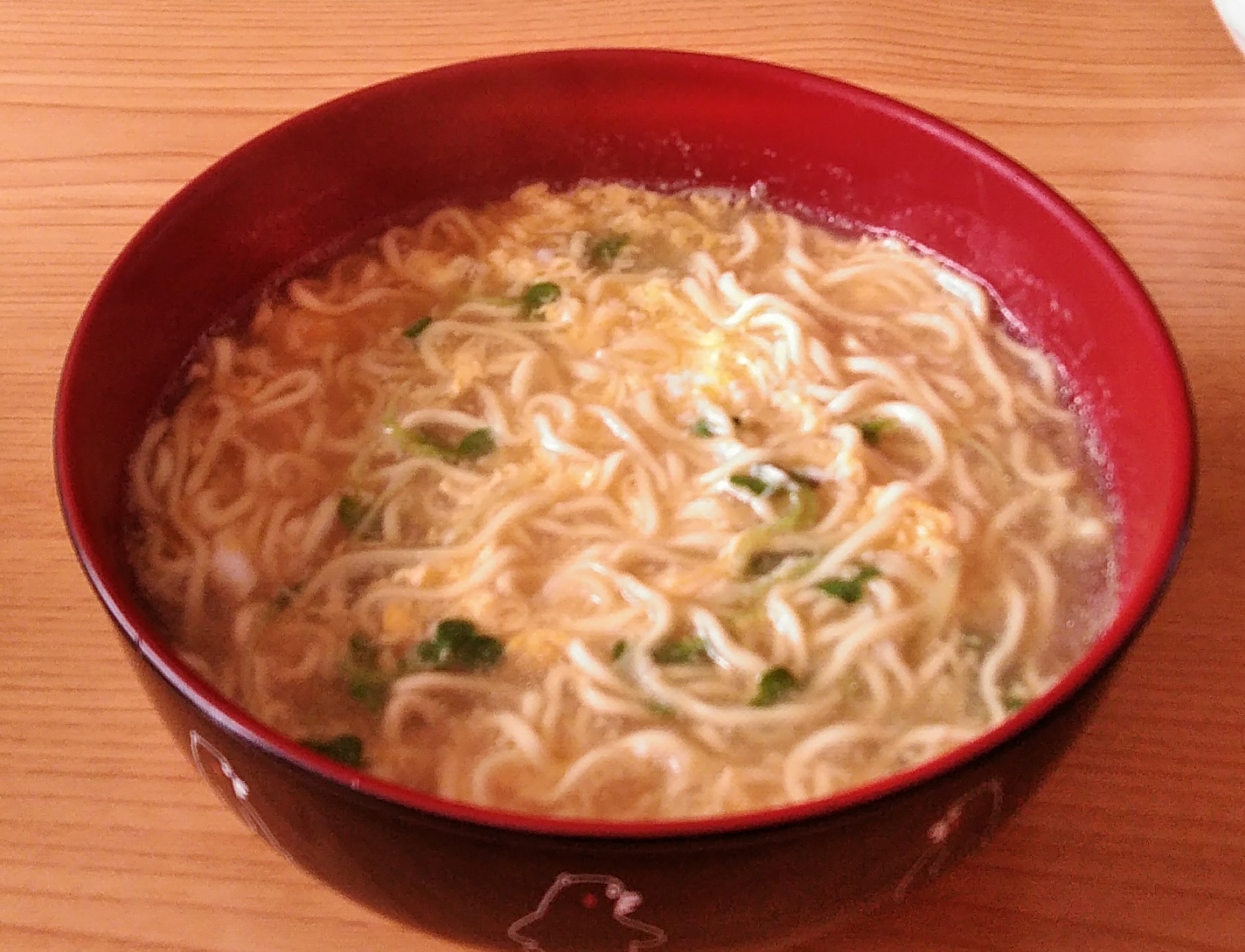 かいわれかき玉塩ラーメン