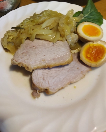 圧力鍋で簡単に・・・豚もも肉の焼き豚♪