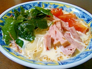 心太でめちゃ低カロ♪豚骨風冷麺