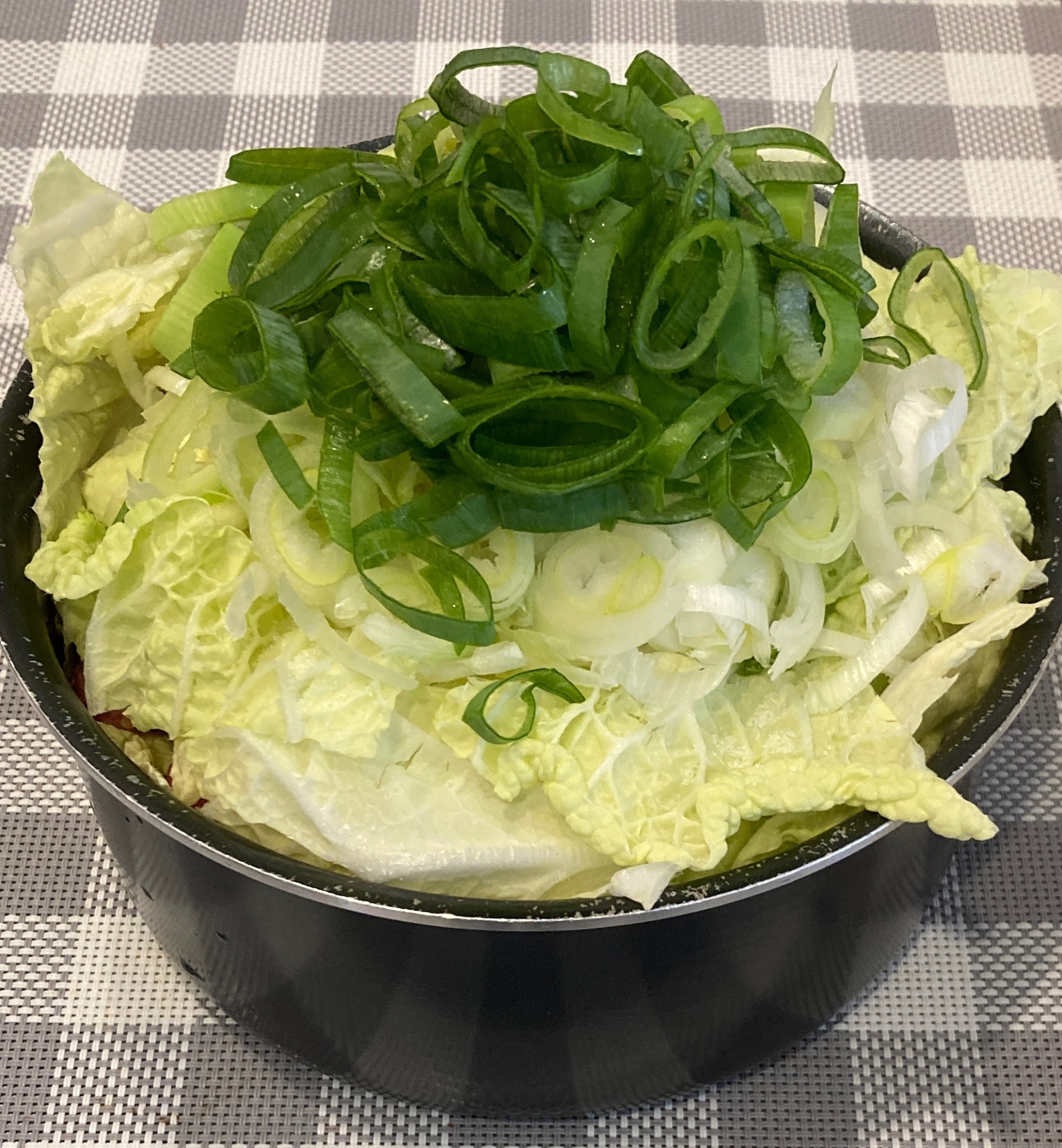 ネギがど〜ん！白菜と牛肉のネギ鍋♪