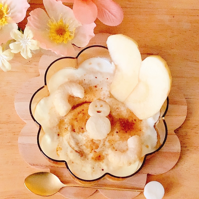 りんごスナック♪ヨーグルト