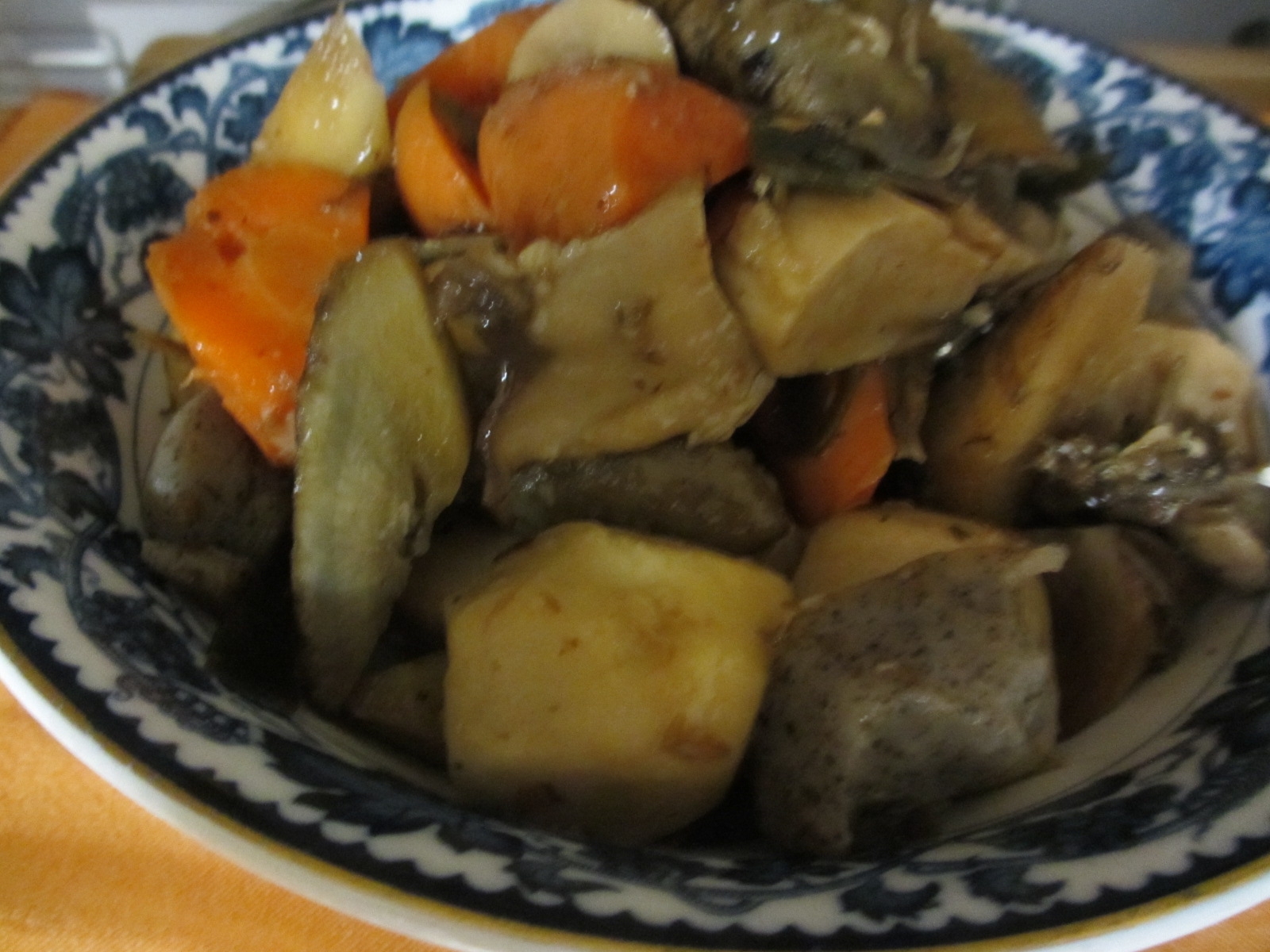 根菜とエリンギの醤油煮