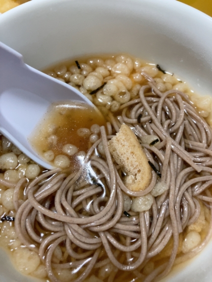 麺つゆでかけそば