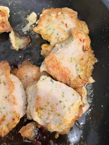 チキンピカタ　海苔風味