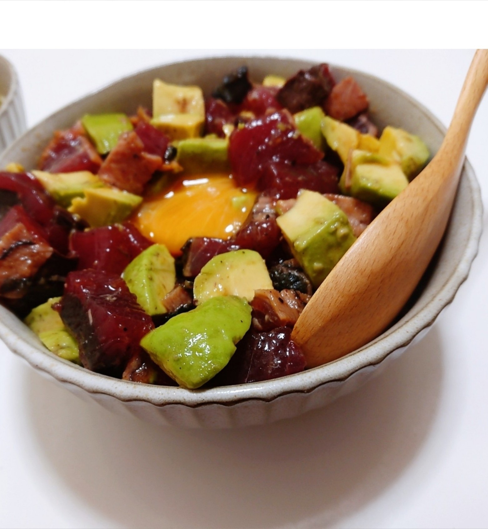 かつおのポキ丼