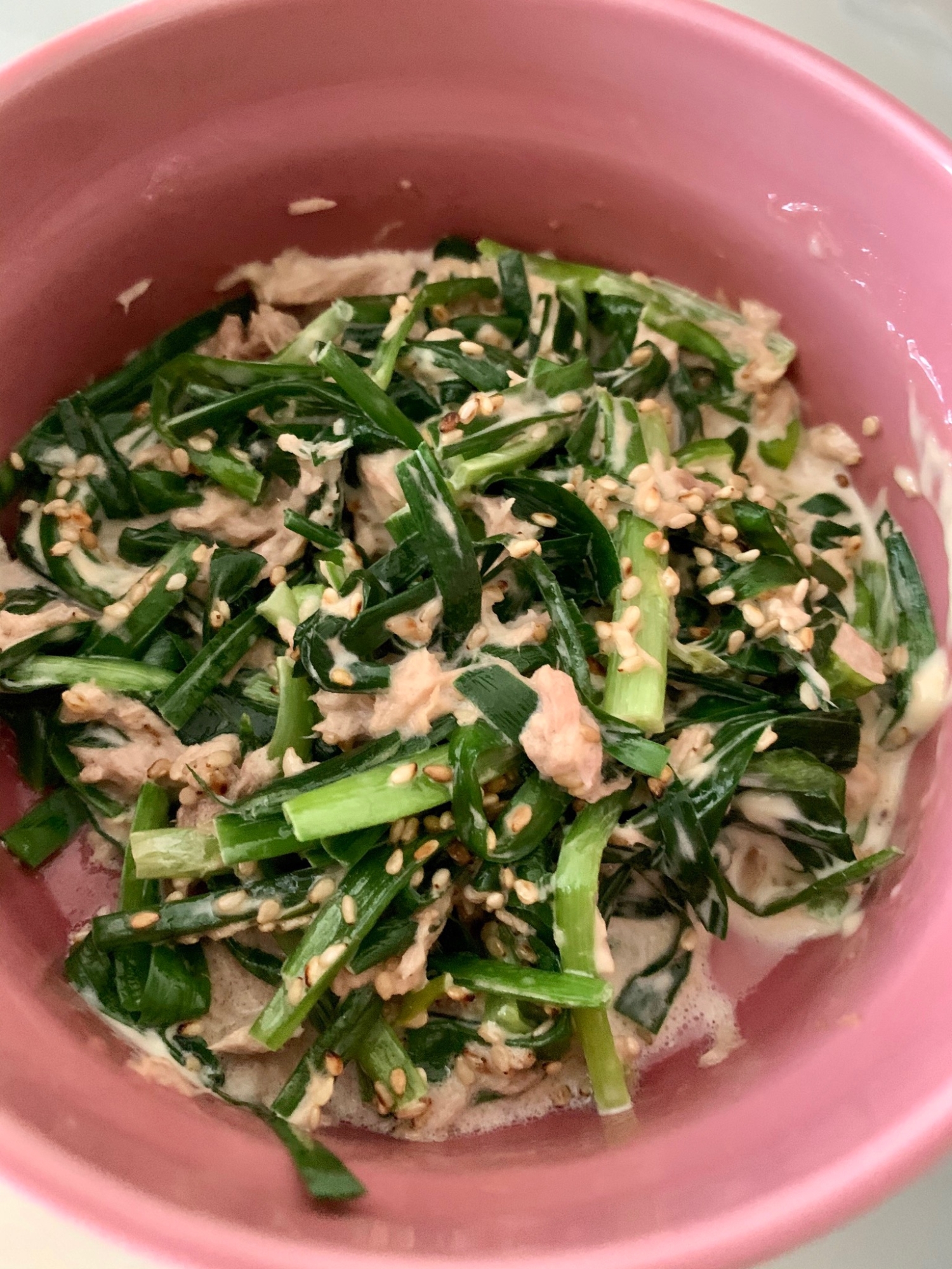 ＊ニラとツナのマヨ和え＊