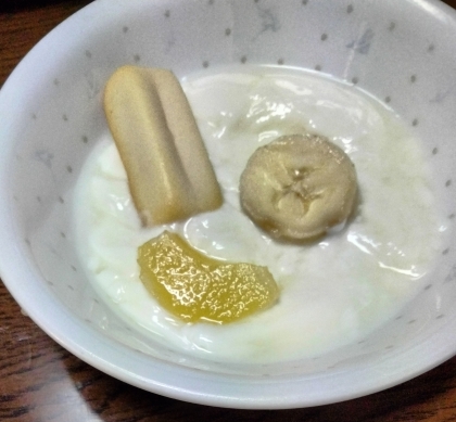 クッキーバナナパイナップル△ヨーグルト△