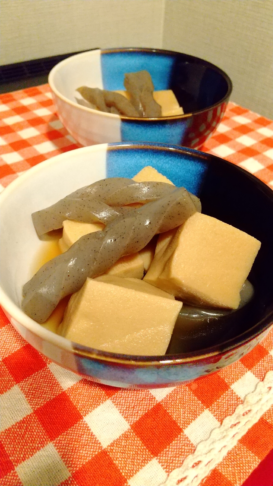【幼児と取り分け】高野豆腐とこんにゃくの煮物