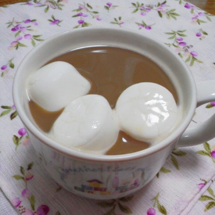 マシュマロ香るカフェオレ