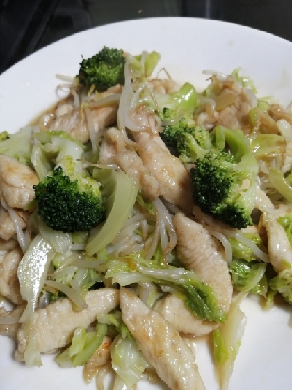 ■節約レシピ■中華風炒め♪鶏胸肉×キャベツ×もやし